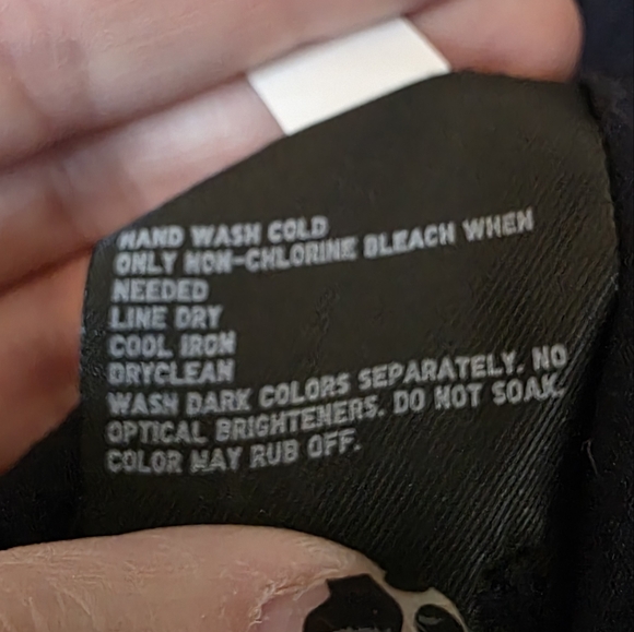 Uniqlo Long Sleeve Button Up Collared Shirt Navy‎ Blue And White Size Small - Picture 4 of 6